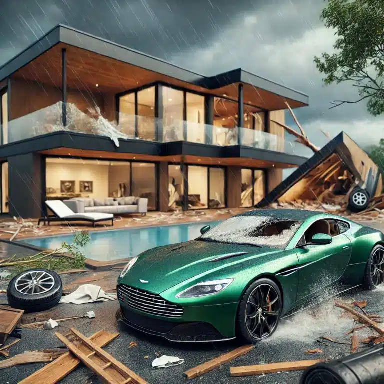 How does commercial insurance policy define hurricane risk​?