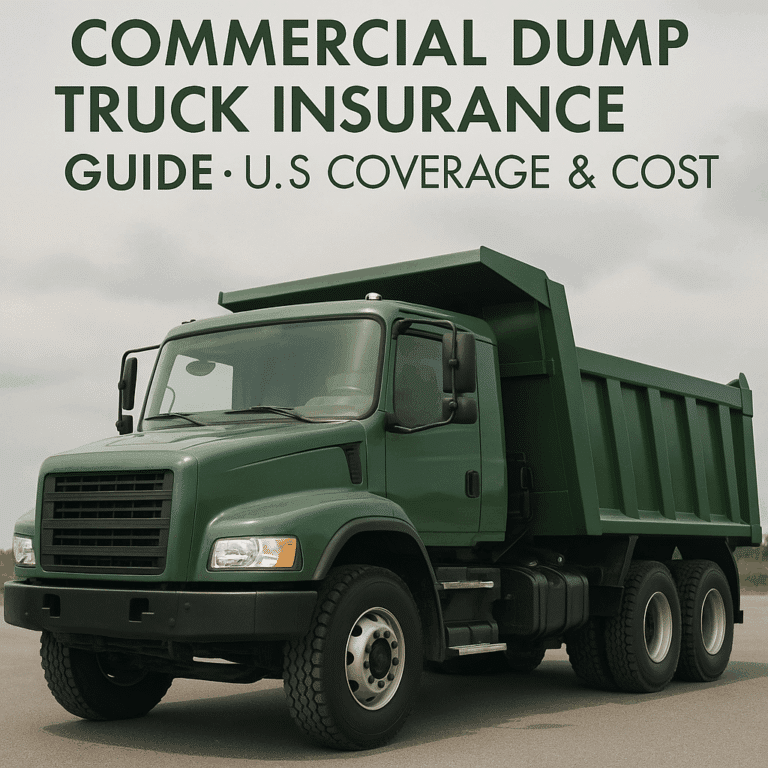 Commercial Dump Truck Insurance Guide · U.S. Coverage & Cost