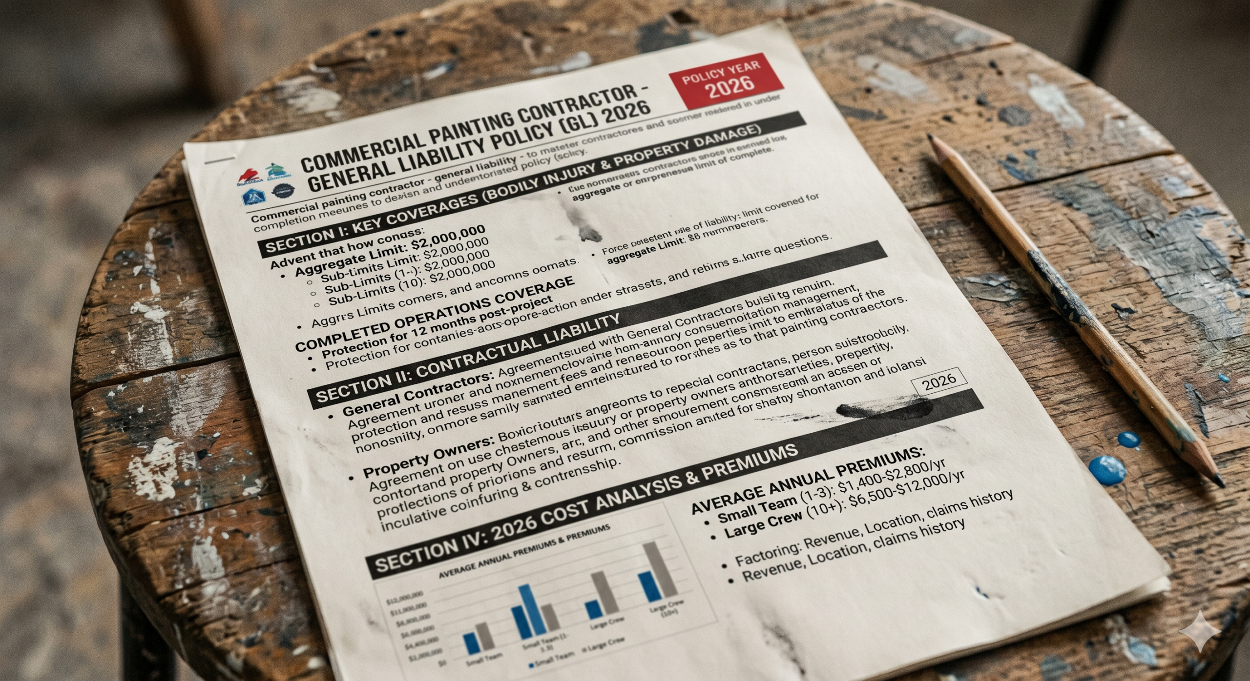 Painting Contractor General Liability Insurance: Cost and Coverage
