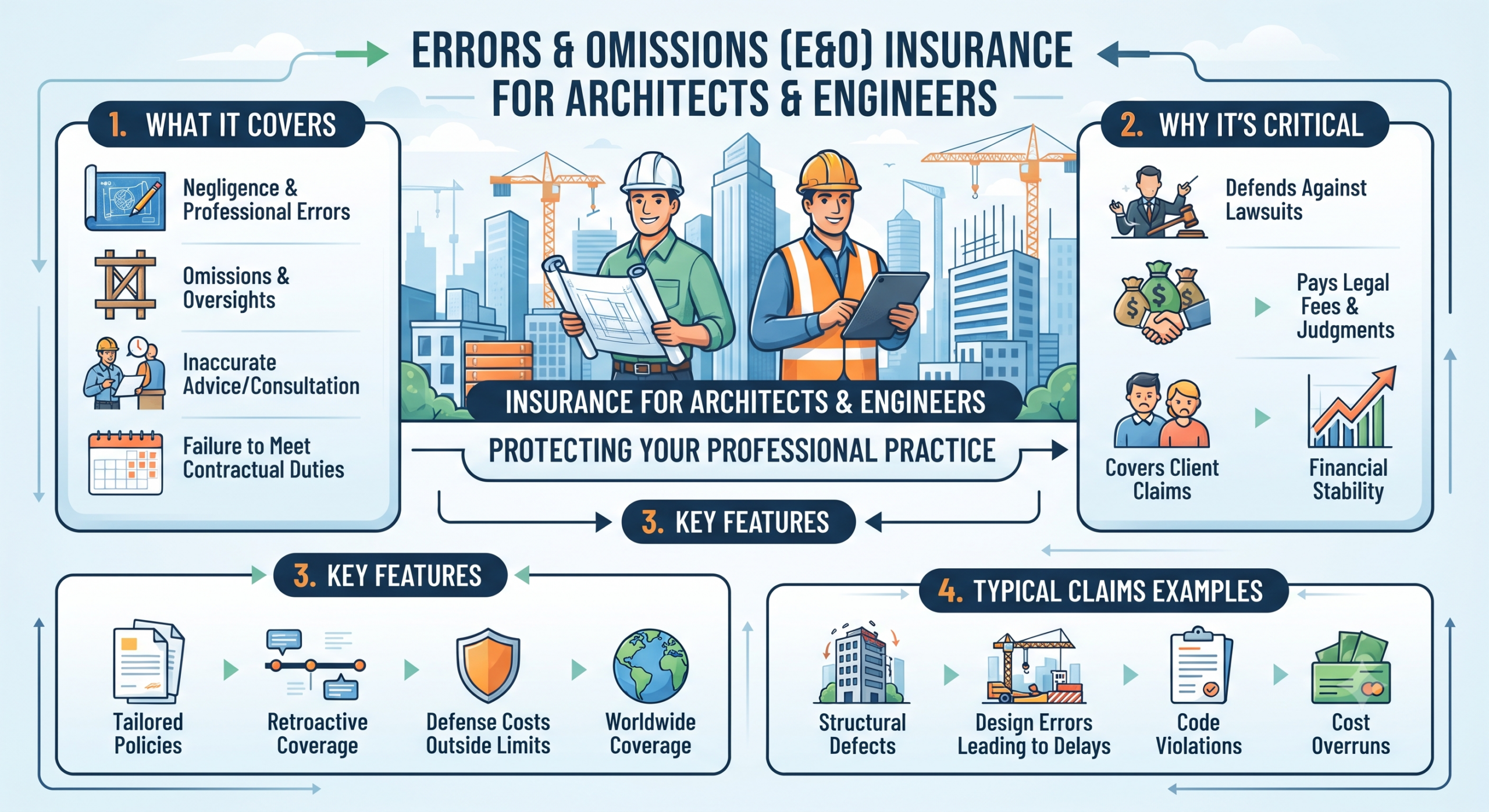 E&O for Architects and Engineers: What AIA/EJCDC Contracts Require and What It Actually Costs (2026)